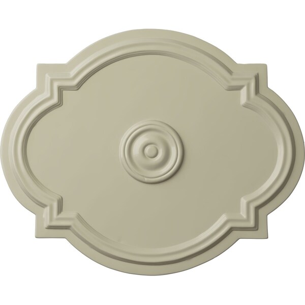 Ekena Millwork Waltz Ceiling Medallion (Fits Canopies up to 4 1/2"), 21 1/4"W x 17 3/8"H x 1"P, Clear Yellow CM21WACYF - main